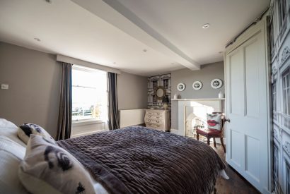 A double bedroom at Mihangel House, Denbighshire 