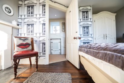 A double bedroom at Mihangel House, Denbighshire 