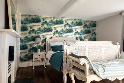A double bedroom at Mihangel House, Denbighshire 