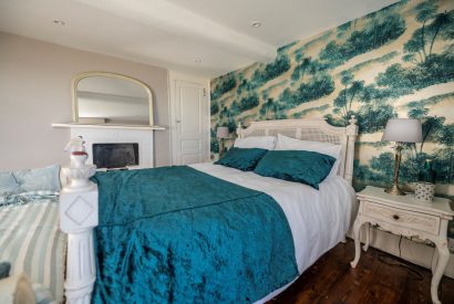 A double bedroom at Mihangel House, Denbighshire 