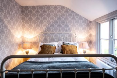A double bedroom at Mihangel House, Denbighshire 