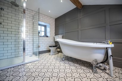 A bathroom at Mihangel House, Denbighshire