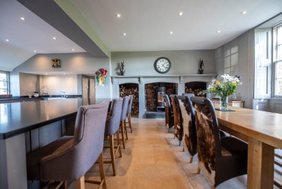 The kitchen-diner at Mihangel House, Denbighshire 