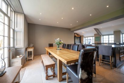 The kitchen-diner at Mihangel House, Denbighshire 
