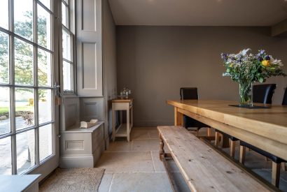The kitchen-diner at Mihangel House, Denbighshire 