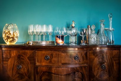 The dining room at Mihangel House, Denbighshire