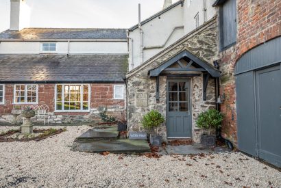 Outdoor space at Mihangel House, Denbighshire