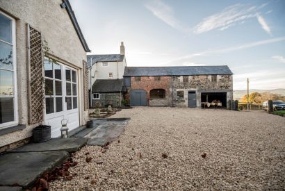 The outdoor space at Mihangel House, Denbighshire