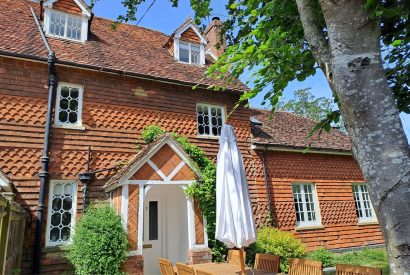 The exterior of Evergreen Cottage, Hampshire