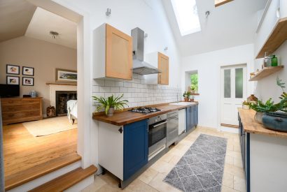 The cottage kitchen at Quarter House, Scottish Borders