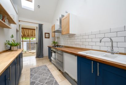 The cottage kitchen at Quarter House, Scottish Borders