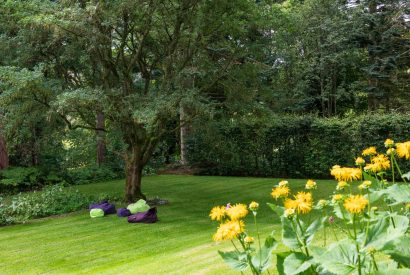 The gardens at Quarter House, Scottish Borders