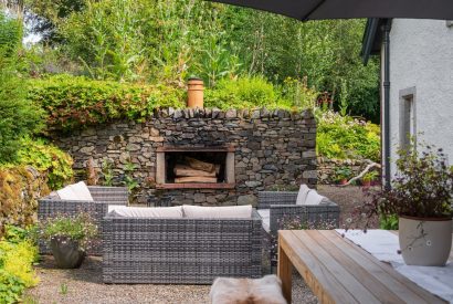 Outdoor dining at Quarter House, Scottish Borders