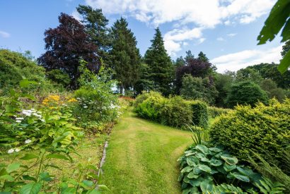 The gardens at Quarter House, Scottish Borders