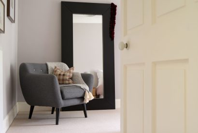 Super king sized bedroom at Quarter House, Scottish Borders