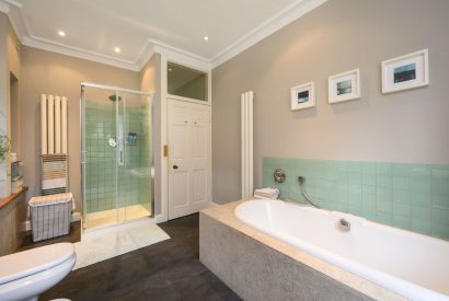A bathroom at Quarter House, Scottish Borders