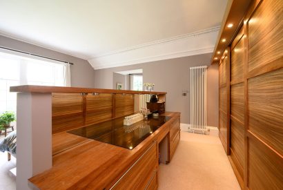 The super king sized bedroom at Quarter House, Scottish Borders