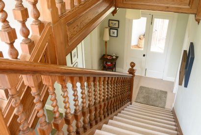 The staircase at Quarter House, Scottish Borders