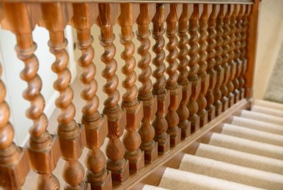The staircase at Quarter House, Scottish Borders