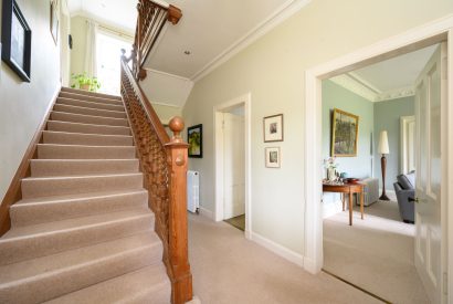 The staircase at Quarter House, Scottish Borders