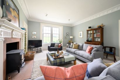 The sitting room at Quarter House, Scottish Borders