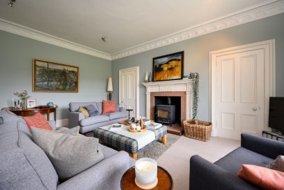 The sitting room at Quarter House, Scottish Borders