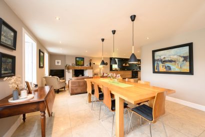 The dining-kitchen at Quarter House, Scottish Borders