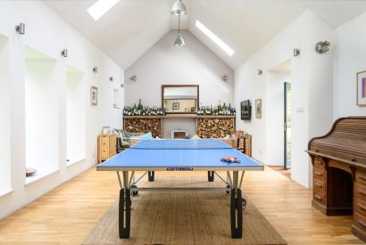 The games room at Quarter House, Scottish Borders