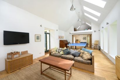 The games room at Quarter House, Scottish Borders