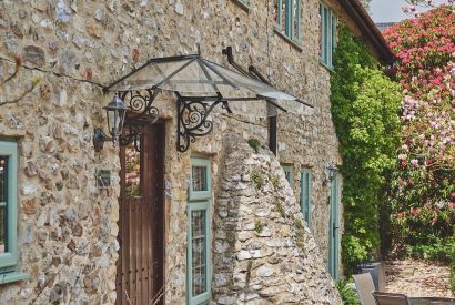 The front door at Blackdown Cottage, Devon