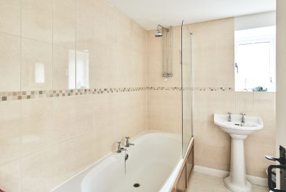 The bathroom at Blackdown Cottage, Devon