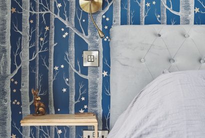 A bedroom at Shepherd's Rest, Montgomeryshire