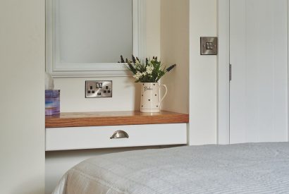 A bedroom at Shepherd's Rest, Montgomeryshire