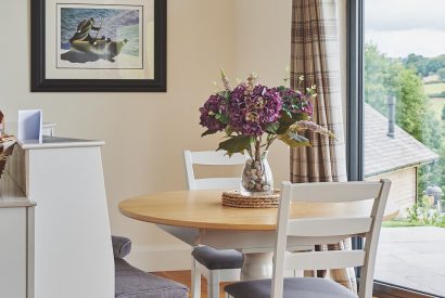 The dining room at Shepherd's Rest, Montgomeryshire