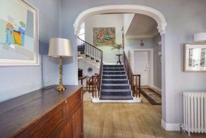 The hallway at Plas Efailnewydd, Llyn Peninsula