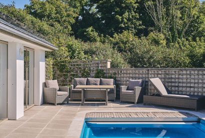 The swimming pool at Beach View, Pembrokeshire