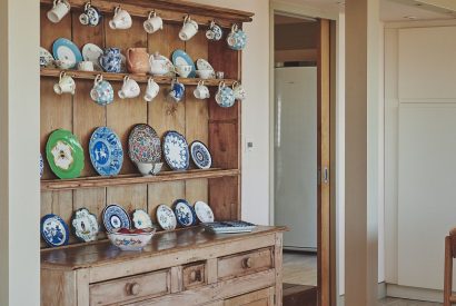 The kitchen at Beach View, Pembrokeshire