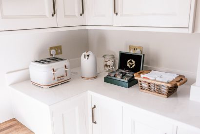 The kitchen at The Farmstay, Hampshire