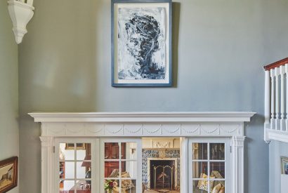 The entrance hall at Roupel Hall, Devon