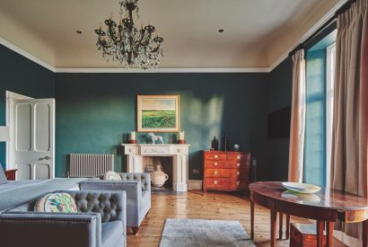 A double bedroom at Roupel Hall, Devon