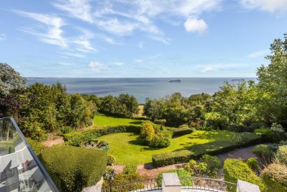 The garden with sea view at Seahaven, Devon