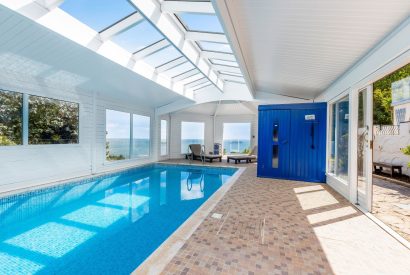 The indoor swimming pool at Seahaven, Devon