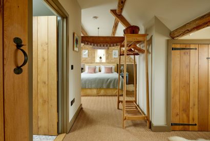The hallway to the bedroom at Orchard Stable, Cotswolds