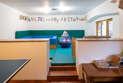 The soft play at Cuckoo Cottage, Devon