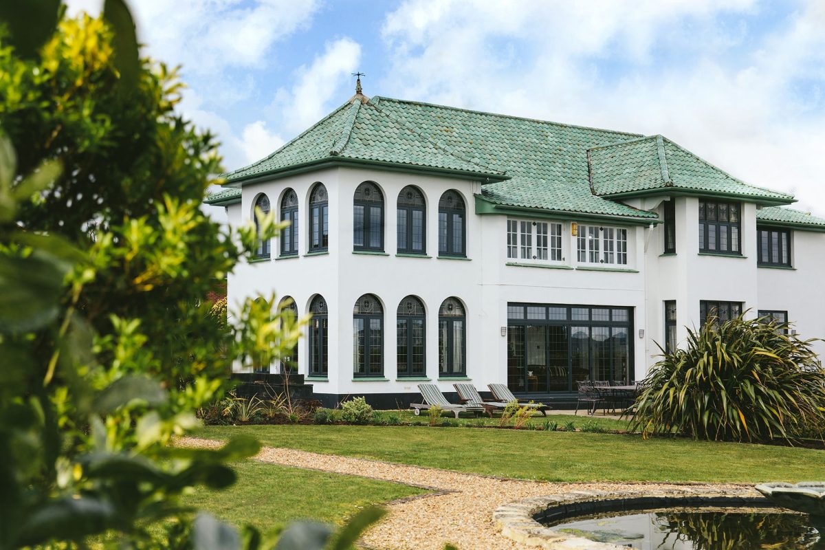 The exterior of Christie Mansion, Isle of Wight