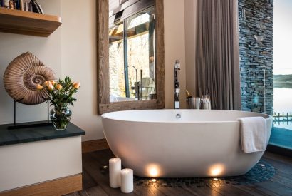Free standing bath at Lake View Lodge, Lake District