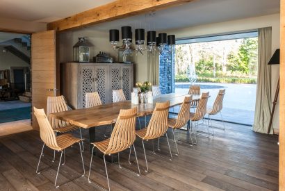 The dining room at Lake View Lodge, Lake District