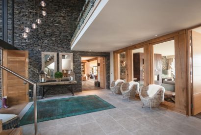 The entrance hall at Lake View Lodge, Lake District