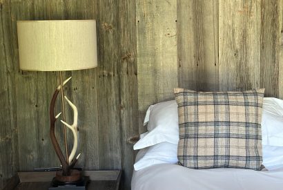 A king size bedroom at Lake View Lodge, Lake District