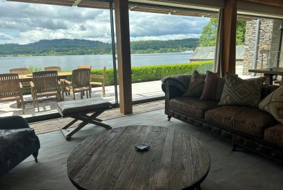 The living room at Lake View Lodge, Lake District